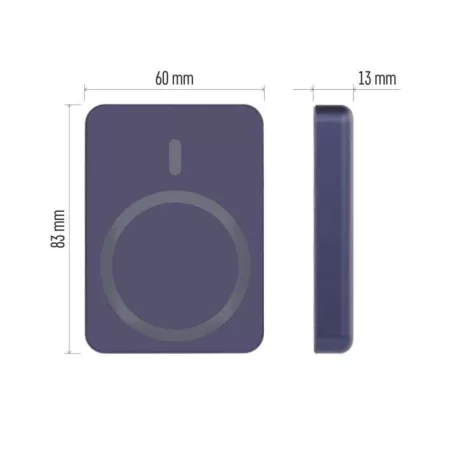 EMOS Powerbank WI 522, 5 000 mAh, 20 W+Wireless, kék