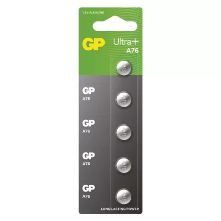 GP Ultra Plus Alkáli gombelem LR44 (A76F) 5db/bliszter