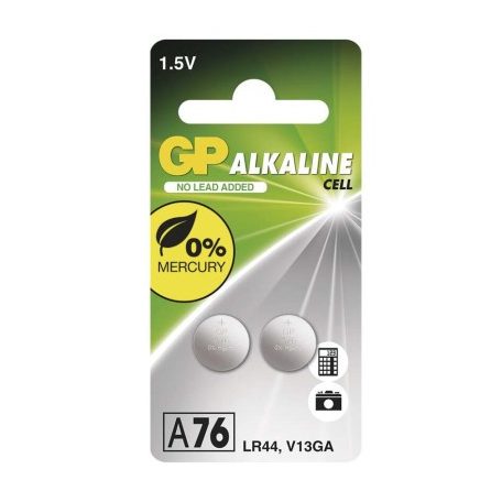 GP Alkáli gombelem LR44 (a76) 2db/bliszter