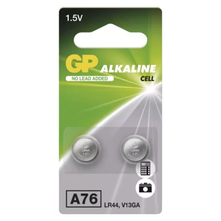 GP Alkáli gombelem LR44 (a76) 2db/bliszter