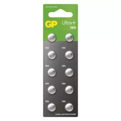 GP Ultra Plus Alkáli gombelem LR54 (189F) 10db/bliszter