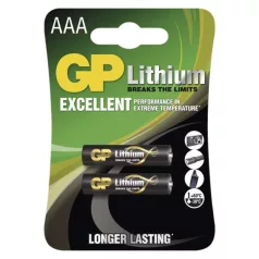 GP Lítium elem HR03 (AAA) 2db/bliszter