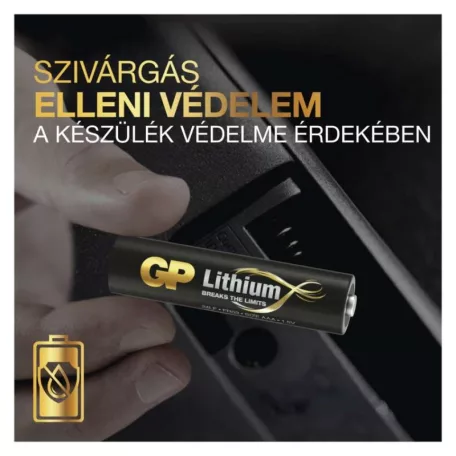 GP Lítium elem HR03 (AAA) 2db/bliszter