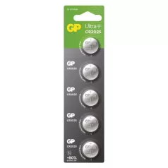 GP Ultra plus Lítium gombelem CR2025 5db/bliszter