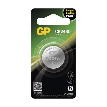 GP Lítium gombelem CR2430 1db/bliszter