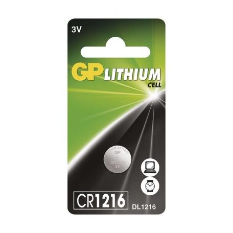 GP Lítium gombelem CR1216 1db/bliszter