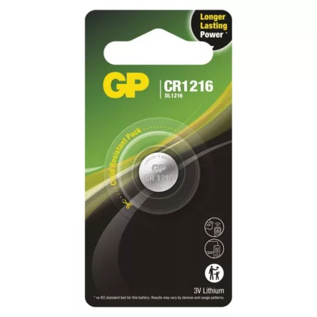 GP Lítium gombelem CR1216 1db/bliszter