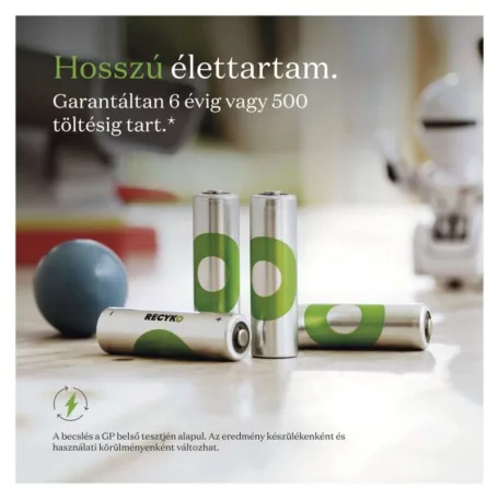 GP ReCyko NiMH Akkumulátor HR03 (AAA) 950mAh 4db
