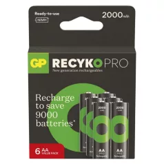GP ReCyko Pro NiMH Akkumulátor HR6 (AA) 6db