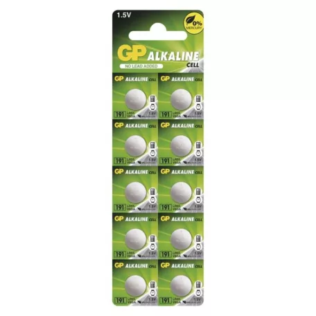 GP Alkáli gombelem LR1120 (191F) 10db