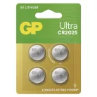 GP Ultra Lítium gombelem CR2025 4db/bliszter
