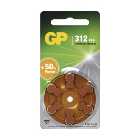 GP Gombelem hallókészülékekbe ZA312 6db/bliszter
