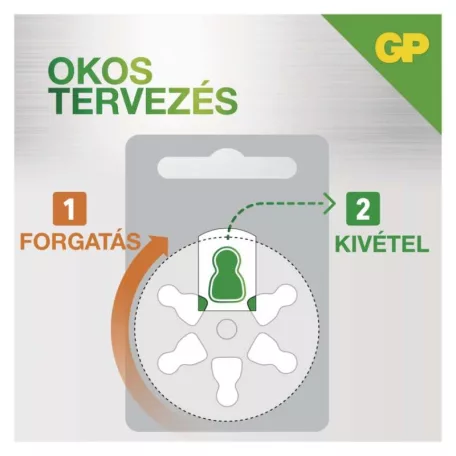 GP Gombelem hallókészülékekbe ZA13 6db/bliszter