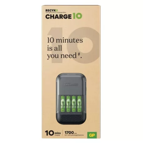 GP Akkumulátor töltő Charge 10 S491 + 4× AA