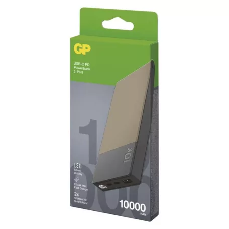 GP Powerbank M2+ Series, 10 000 mAh, 22,5 W, bézs
