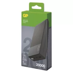 GP Powerbank M2+ Series, 20 000 mAh, 22,5 W, szürke
