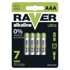 RAVER Alkáli elem AAA 4db/bliszter