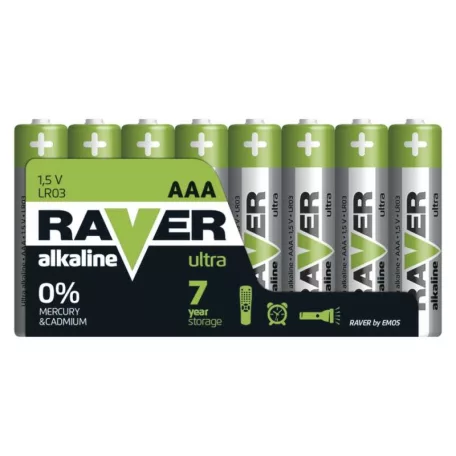 RAVER Alkáli Elem LR03 (AAA) 8DB/BLISZTER