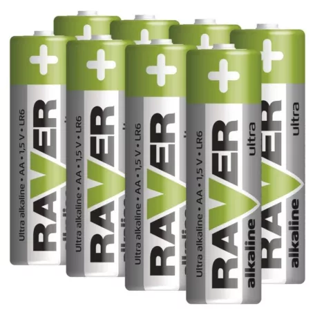 RAVER Alkáli elem AA 8db/fólia