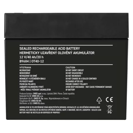 EMOS Ólomakkumulátor 12V 40Ah