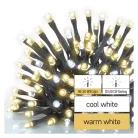 Standard LED sorolható karácsonyi füzér, villogó, 10 m, kültéri, meleg/hideg fehér