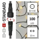 Standard LED sorolható karácsonyi füzér, 5 m, kültéri és beltéri, meleg fehér