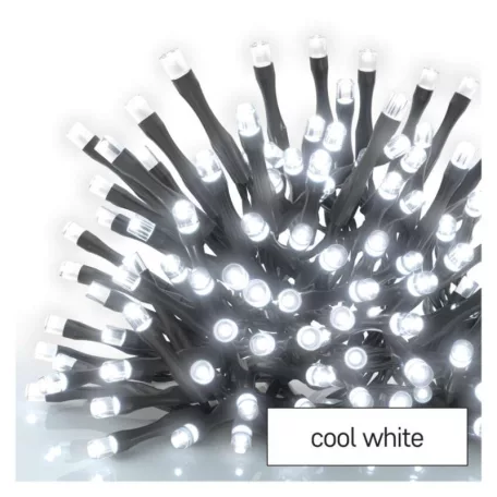 Standard LED sorolható karácsonyi füzér – jégcsapok, 2,5 m, kültéri, hideg fehér