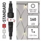 Standard LED sorolható karácsonyi füzér – háló, 1,5x2 m, kültéri, meleg fehér