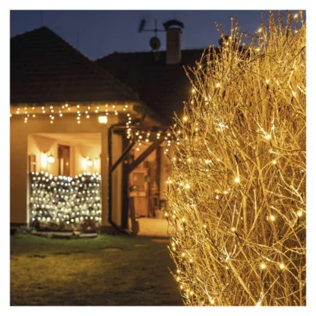 Standard LED sorolható karácsonyi füzér – háló, 1,5x2 m, kültéri, meleg fehér