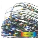 LED karácsonyi nano fényfüzér, zöld, 7,5 m, kültéri és beltéri, többszínű, időzítő