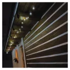 LED karácsonyi fényfüzér, 18 m, kültéri és beltéri, hideg fehér, időzítő