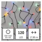 LED karácsonyi fényfüzér – hagyományos, 17,85 m, kültéri és beltéri, többszínű