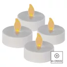 LED dekoráció – 4x teamécses, maxi, 4x CR2032, beltéri, vintage