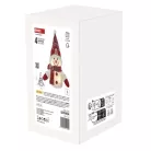 LED karácsonyi világító hóember, 25 cm, 3x AAA, beltéri, meleg fehér, időzítő