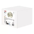 LED karácsonyi üveggömb - arany, 15 cm, 3x AA, beltéri, meleg fehér, időzítő