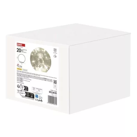 LED karácsonyi üveggömb - arany, 15 cm, 3x AA, beltéri, meleg fehér, időzítő
