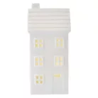 LED kerámia házikó, 16 cm, 1x CR2032, beltéri, meleg fehér, időzítő