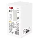 LED kerámia házikó, 16 cm, 1x CR2032, beltéri, meleg fehér, időzítő