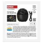 LED dekor projektor – csillagok, 3× AA, beltérre