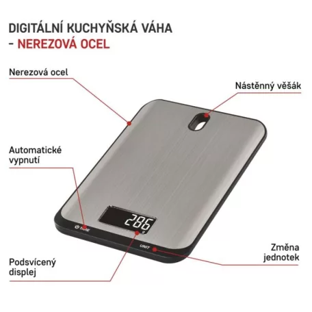 EMOS DIGITÁLIS KONYHAI EV026, ezüst