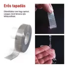  Kétoldalas NANOGRID szalag 19 mm / 3 m, átlátszó
