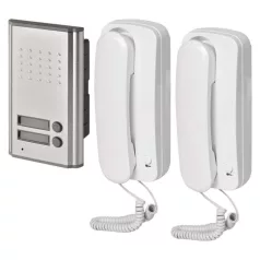   Vezetékes otthoni audio kapucsengő készlet H1086, 2 vevőegységgel