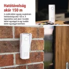 Vezeték nélküli otthoni audio kapucsengő készlet H1087, 1 résztvevő