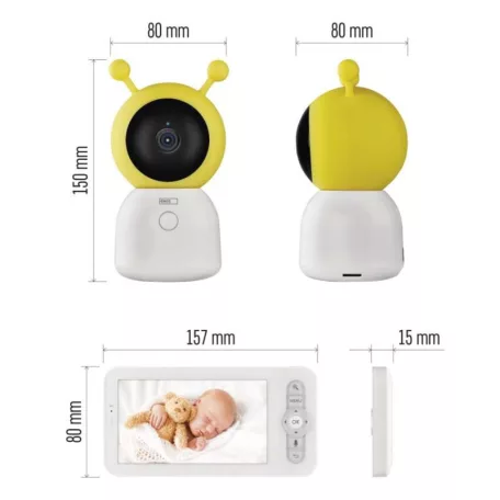 GoSmart Bébiőr monitor IP-500 GUARD képernyővel és wifivel