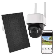   GoSmart Kültéri akkumulátoros kamera IP-1200 WASP wifivel és napelemmel
