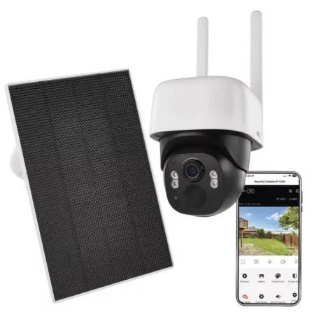 GoSmart Kültéri akkumulátoros kamera IP-1200 WASP wifivel és napelemmel