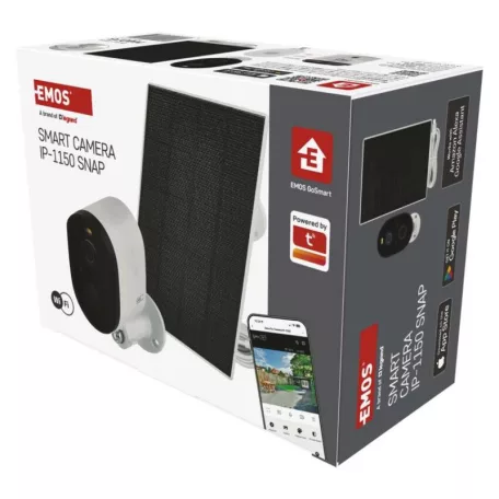 GoSmart Kültéri akkumulátoros kamera IP-1150 SNAP wifivel és napelemmel