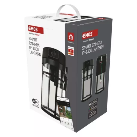 GoSmart Wifis kültéri forgatható kamera IP-1300 LANTERN világítással, fekete