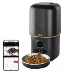   GoSmart állateledel adagoló kamerával Pet Care, 4 l, fekete, Wi-Fi