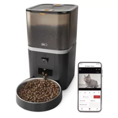   GoSmart állateledel adagoló kamerával Pet Care, 6 l, fekete, Wi-Fi